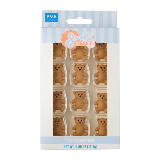 PME Cake Sweet Street® Teddy Bear Icing Decorations